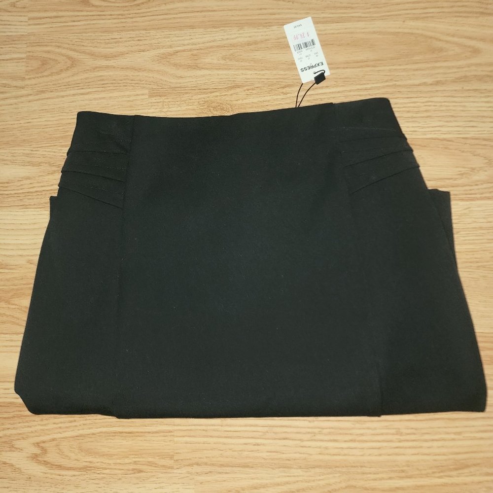 Express Black Midi Skirt